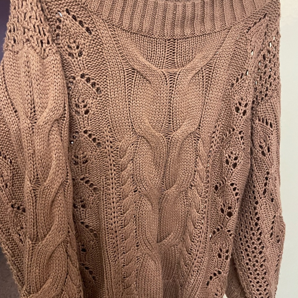 Kori Women's Cowl Neck Sweater - Tan